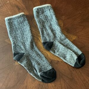Gray and Black Men's Socks
